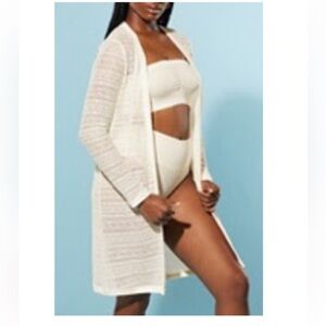 Yitty knit slip long cardigan